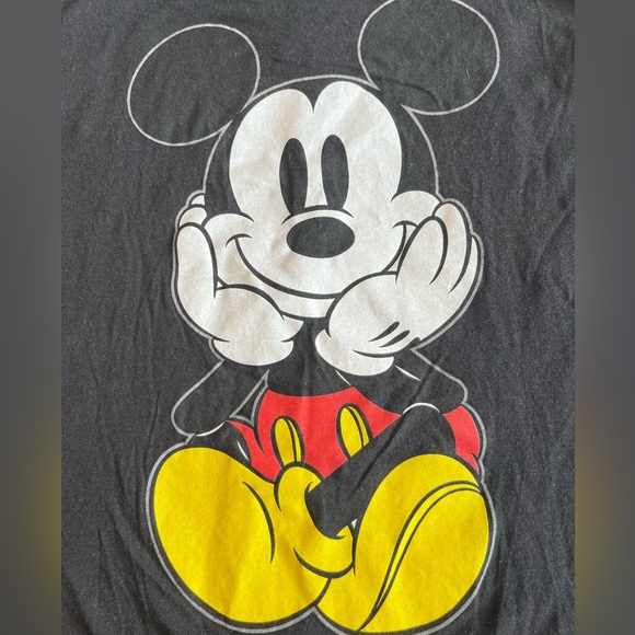 Disney Mickey Mouse Black Sequin Racerback Tank Top Sz XL Streetwear Gorpcore - Picture 10 of 14